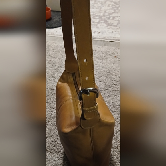 Vintage 1998 Coach Soho Mini Bucket Bag B8C-4148 British Tan Leather Made in USA - Picture 4 of 10